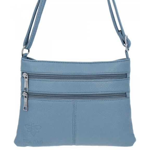 BEE BAG Torebka Damska Listonoszka Blanca Błękitna
