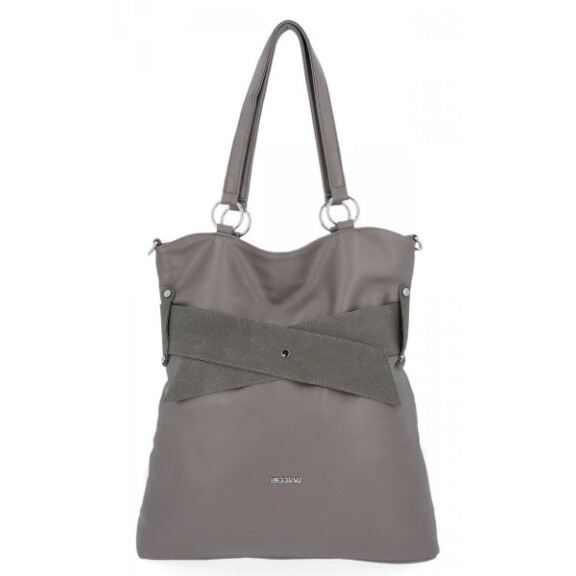 Uniwersalna Torebka Damska Shopper Bag XL firmy Bee Bag Szara