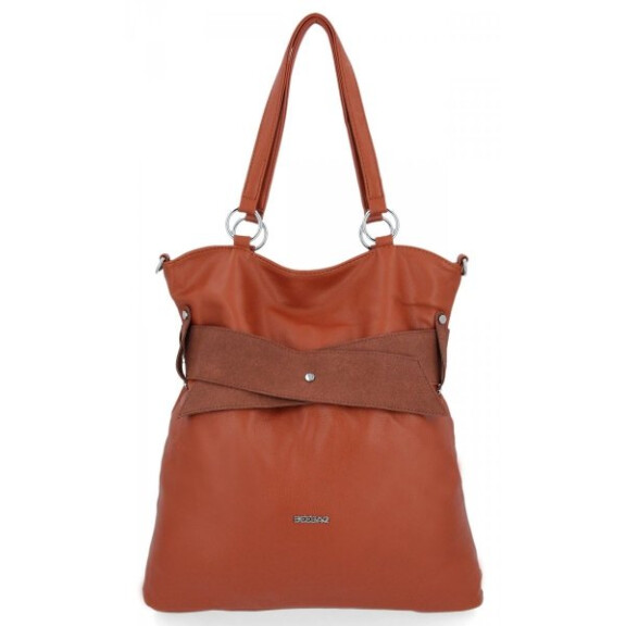 Uniwersalna Torebka Damska Shopper Bag XL firmy Bee Bag Brązowa