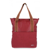 Uniwersalne Torebki Damskie Shopper Bag firmy Bee Bag Bordowa