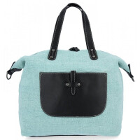 Torebka Damska Modny Shopper Bag XXL firmy David Jones Jasno Zielona
