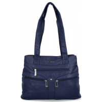 Torebki Damskie Shopper Bag firmy Hernan Ciemno Granatowe (kolory)