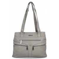 Torebki Damskie Shopper Bag firmy Hernan Jasno Szare (kolory)