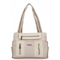 Torebki Damskie Shopper Bag 2 Komory firmy Hernan Beżowe (kolory)