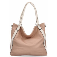 Torebki Damskie Shopper Bag firmy Hernan Pudrowy Róż (kolory)