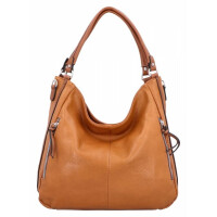 Duża Torebka Damska Shopper Bag firmy Hernan Jasno Ruda (kolory)