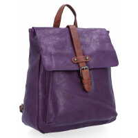 Plecaki Damskie Vintage firmy Herisson Ciemno Fioletowe (kolory)
