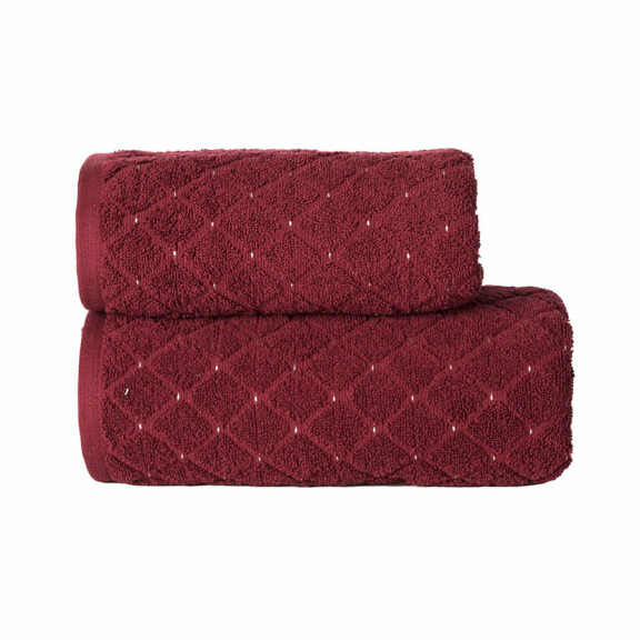 Ręcznik GLAMOUR bordowy 50 x 90 520g