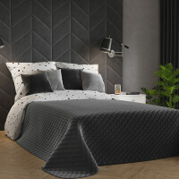 Narzuta na łóżko Velvet kolory 170 x 210 / 200 x 240 czarny