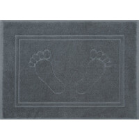 Dywanik łazienkowy hotelowy STOPKI 50x70 cm grafitowy – elegancki i trwały