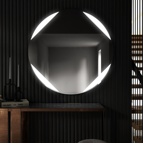 Kulaté zrcadlo s LED osvětlením L114