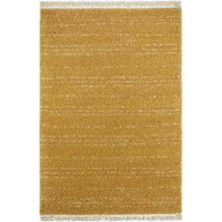 Żółty dywan z frędzlami Tapeso Agouhe 160x230