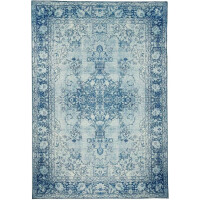 Niebieski orientalny dywan Tapeso Luther 200x290cm