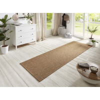 Chodnik płasko tkany sizal, zewnętrzno-wewnętrzny brązowy Hanse Home 80x350cm
