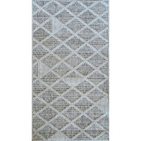 Dywan sznurkowy 200x290cm ,pętelkowy szaro kremowy dywan w stylu boho EVEL