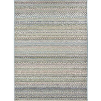 Dywan na taras 160x230cm- NORTHRUGS Lotus ,wielokolorowy dywan zewnętrzno-wewnętrzny, płasko tkany typu sizal