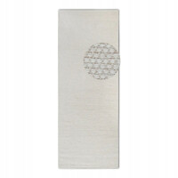 DYWAN,chodnik naturalny z wełny 80x200cm, Elle DECOR Pradesh Linen w kolorze kremowym