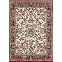 Chodnik na korytarz, przedpokój 80x250cm-Hanse Home BASIC z krótkim miękkim włosem, czerwono kremowo