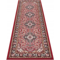 Chodnik na korytarz, przedpokój 80x250cm-NOURISTAN Isfahan z krótkim miękkim włosem, czerwono kremowo