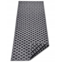 Chodnik 80x350cm Northrugs NIZZA- czarno szary, dwustronny, płasko tkany, sznurkowy ,dwustronny,zewnętrzno-wewnętrzny