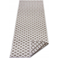 Chodnik 80x350cm Northrugs NIZZA- beżowo kremowy, płasko tkany, sznurkowy ,dwustronny,zewnętrzno-wewnętrzny