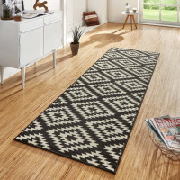 Chodnik czarno-biały 80x200cm HANSE HOME