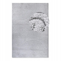 Dywan do salonu 80x120cm, ELLE DECOR NEW YORK PANGLAO, wycinany wzór, kolor jasno szary