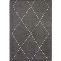 Dywan grafitowo biały Elle Decoration -GLOW,wzór boho 200x290 cm