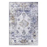 Dywan nowoczesny do salonu 120x160 Hanse HOME ASYA , niebiesko kremowy wzór