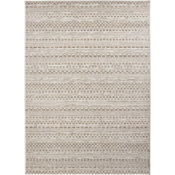 Dywan na taras 160x230cm- NORTHRUGS LOTUS ,beżowo kremowy dywan zewnętrzno-wewnętrzny, płasko tkany typu sizal