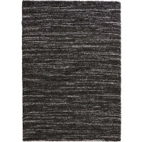 Dywan shaggy do salonu 160x230cm-Mint RUGS Nomadic,grafitowy wzór BOHO