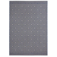 Dywan niebieski płasko tkany sizal, zewnętrzno-wewnętrzny Hanse Home Breeze 120x170