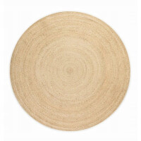DYWAN okrągły ,naturalny z juty HANSE HOME Bouclé okrągły 140cm w kolorze jasno beżowym