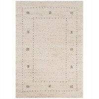 Dywan shaggy 120x170cm, Mint Rugs TEO- kremowo szary wzór boho
