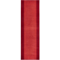 Chodnik na korytarz, przedpokój 80x200cm-Hanse Home z krótkim miękkim włosem, czerwony kolor