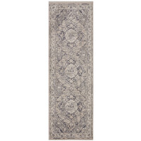 Chodnik tradycyjny na korytarz, przedpokój 80x200cm-Hanse Home z krótkim miękkim włosem, szaro kremowy