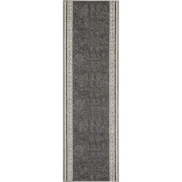 Chodnik na korytarz, przedpokój 80x200cm-Hanse Home z krótkim miękkim włosem, szaro kremowy kolor