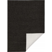 Dywan zewnętrzno-wewnętrzny na taras,dwustronny ,sznurkowy Northrugs MIAMI, czarno kremowy 120x170 cm