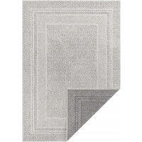 Dywan na taras 80x150cm NORTHRUGS LEYE- szaro kremowy, dwustronny płasko tkany,zewnętrzno-wewnętrzny