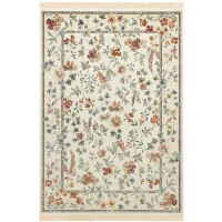 Dywan tradycyjny z wiskozy beżowy, wzór klasyczny z domieszką bawełny 160x230cm NOURISTAN Oriental Flowers