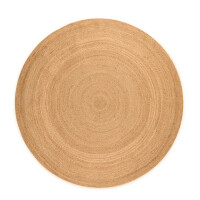 DYWAN okrągły 100cm naturalny z juty HANSE HOME Bouclé w kolorze beżowym