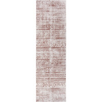 Chodnik 80x350cm Northrugs BIRI- brązowo kremowy, płasko tkany, sznurkowy ,dwustronny,zewnętrzno-wewnętrzny