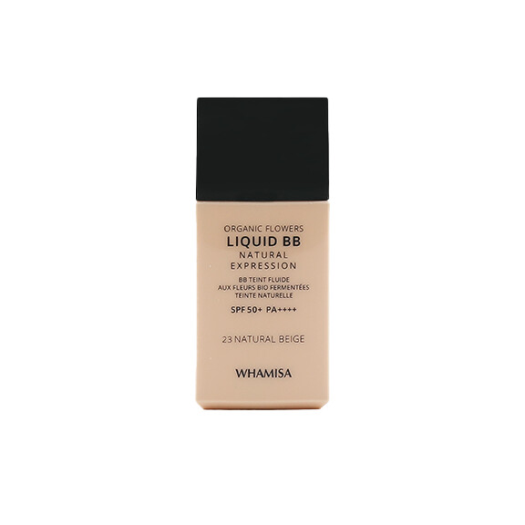 WHAMISA Krem BB Organic Flowers Liquid BB Natural Expression SPF 50+ PA++++ 23 Natural Beige 30ml