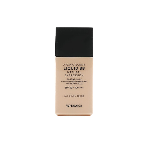 WHAMISA Krem BB Organic Flowers Liquid BB Natural Expression SPF 50+ PA++++ 24 Honey Beige 30ml