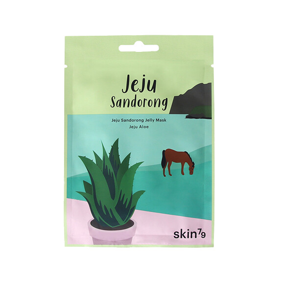 SKIN79 Żelowa łagodząca maska w płacie z aloesem Jeju Sandorong Jelly Mask - Jeju Aloe 33ml