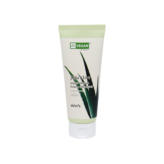 SKIN79 Aloesowa pianka oczyszczająca - formuła wegańska Jeju Aloe Aqua Vegan Foam Cleanser 150ml