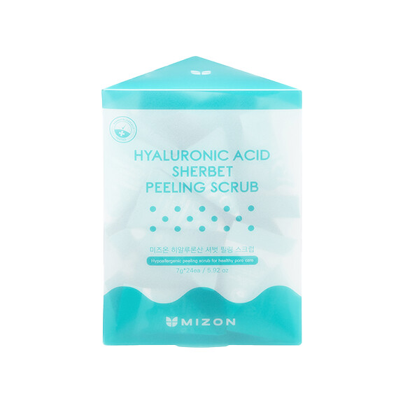 MIZON Peeling do twarzy z kwasem hialuronowym Hyaluronic Acid Sherbet Peeling Scrub 24szt.
