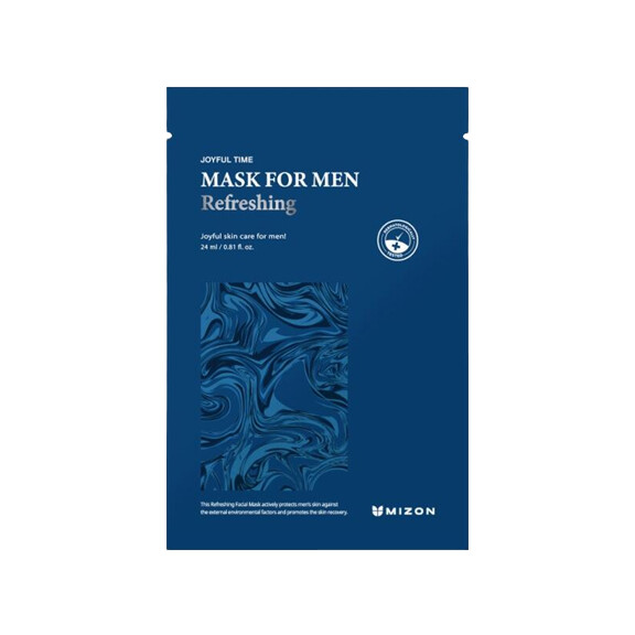MIZON Odświeżająca maska w płacie dla mężczyzn Joyful Time Mask For Men Refreshing 24ml