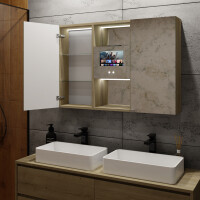 Dulap cu oglinda LED Lisa 100 x 70cm