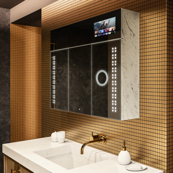 Smart Dulap cu oglinda LED - L55 Sarah 100 x 72cm